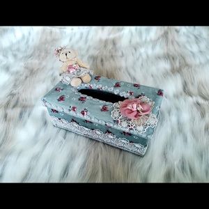 COPY - Bear Doll Fabric Tissue Box Holder